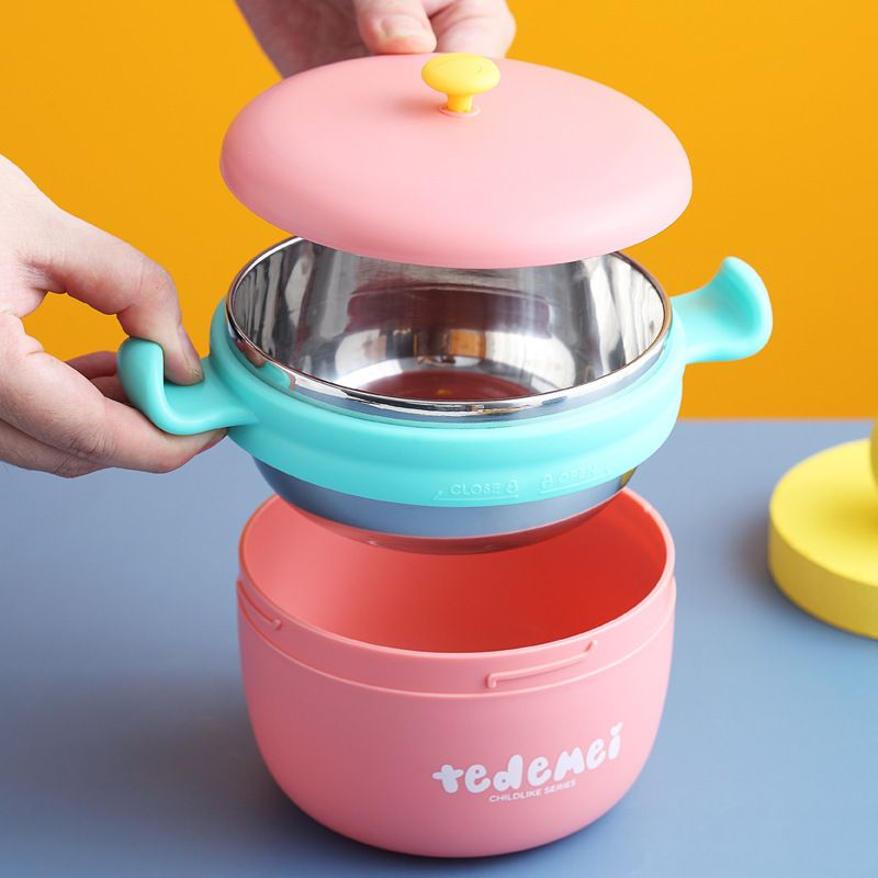 Cuenco de acero inoxidable 304 al por mayor para bebés y niños pequeños