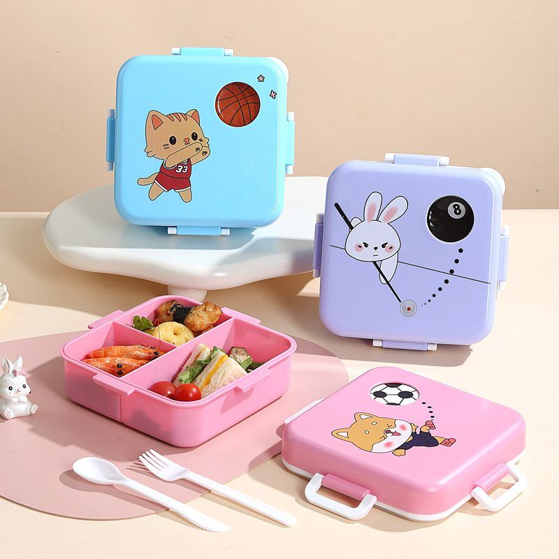 Fiambrera Bento al por mayor, recipiente portátil para preparar comidas