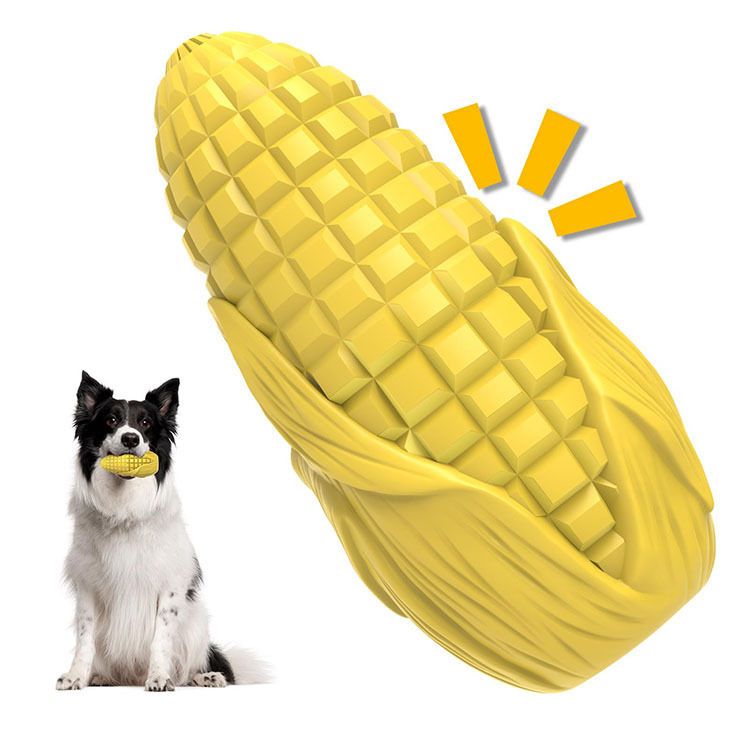 Pet Wholesale Amazon Meat Corn Chew-Resistant Chew Stick Self-Play Bacon Flavor Squeaky Toy