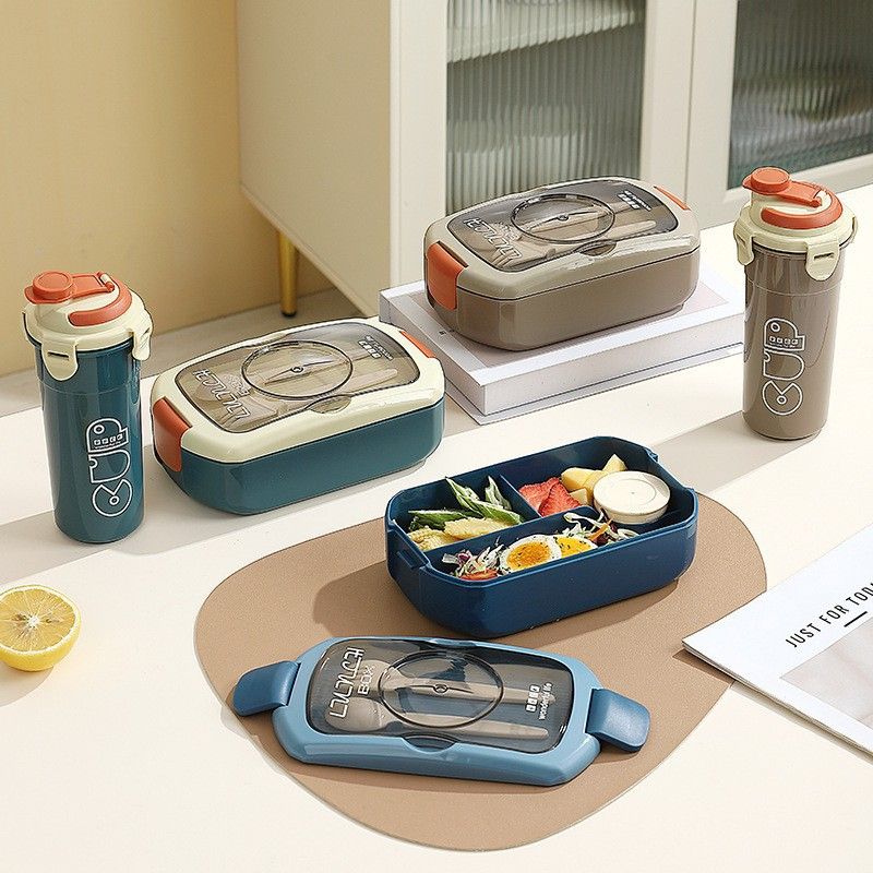 Fiambrera Bento de plástico al por mayor, Fiambrera estilo Bento, Oficina