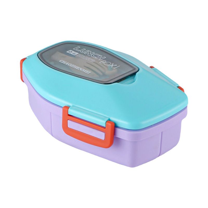 Student Creative 304 Stainless Steel Compartment Lunch Box Office Worker Lunch Bento Box Portable Food Container