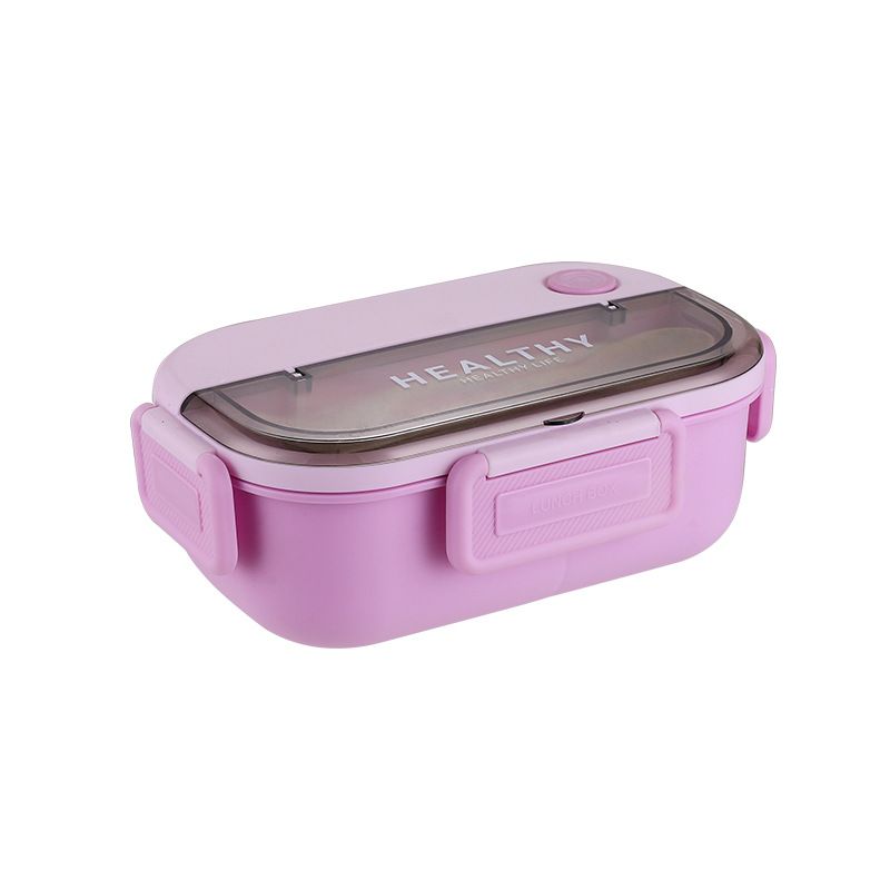 Office Worker Microwave Safe Minimalist Compartment Lunch Box Student Portable Lunch Bento Box with Cutlery
