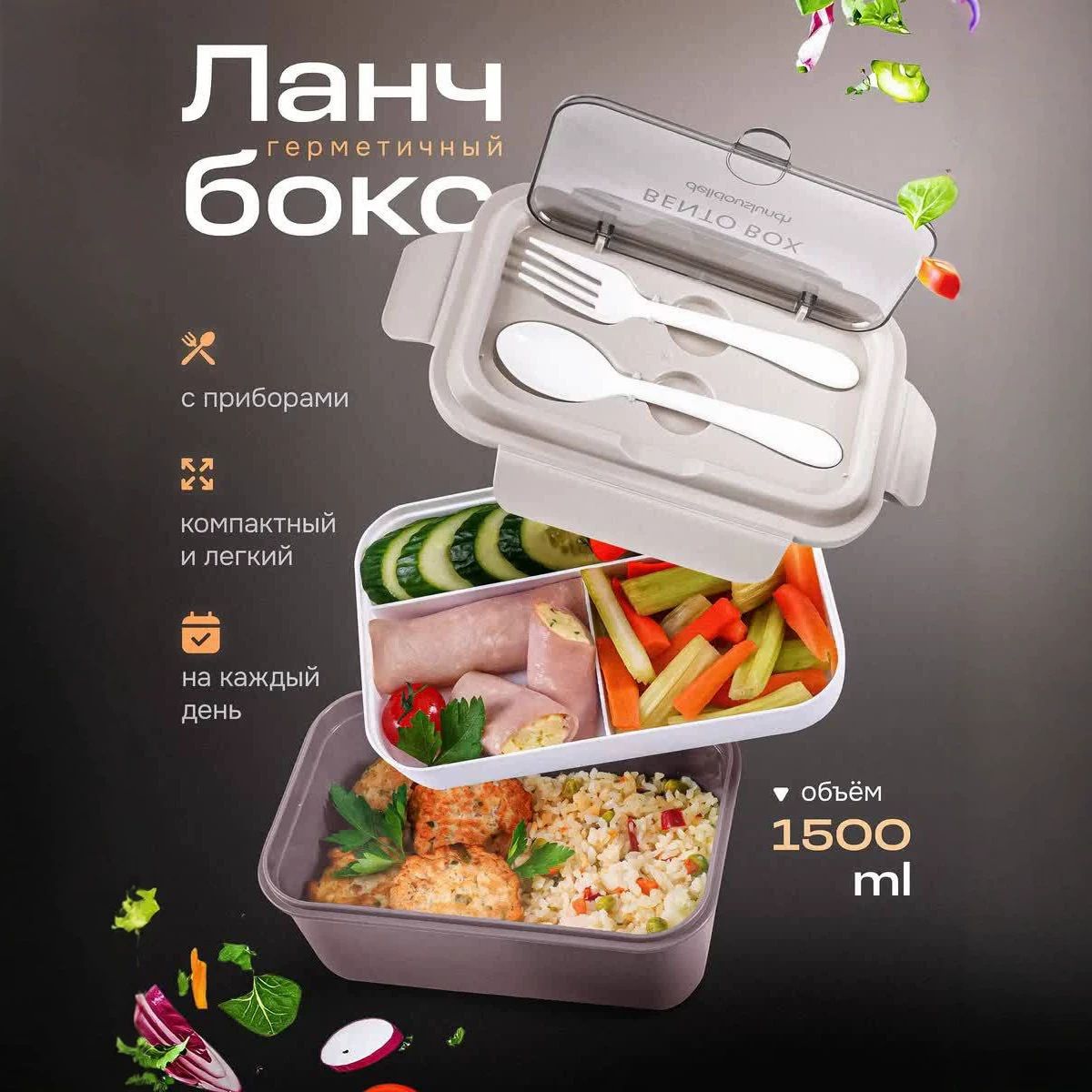 Lunchbox Container with Compartments