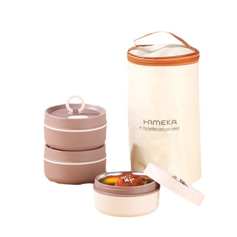 Fiambrera Bento de acero inoxidable al por mayor, fiambrera estilo Bento japonesa
