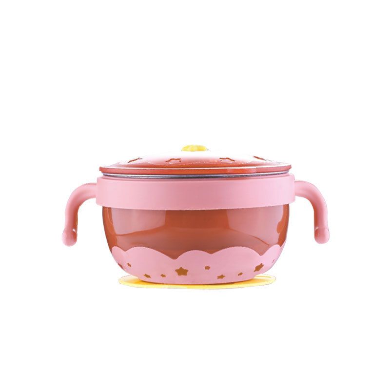 Kids 304 Stainless Steel Water Injection Suction Bowl Baby Baby Food Tableware Infant Learning Bowl