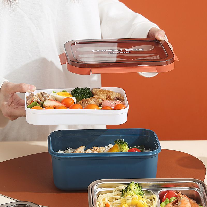 Fiambrera Bento de Acero Inoxidable 304 al por Mayor, para Viajes y Picnics