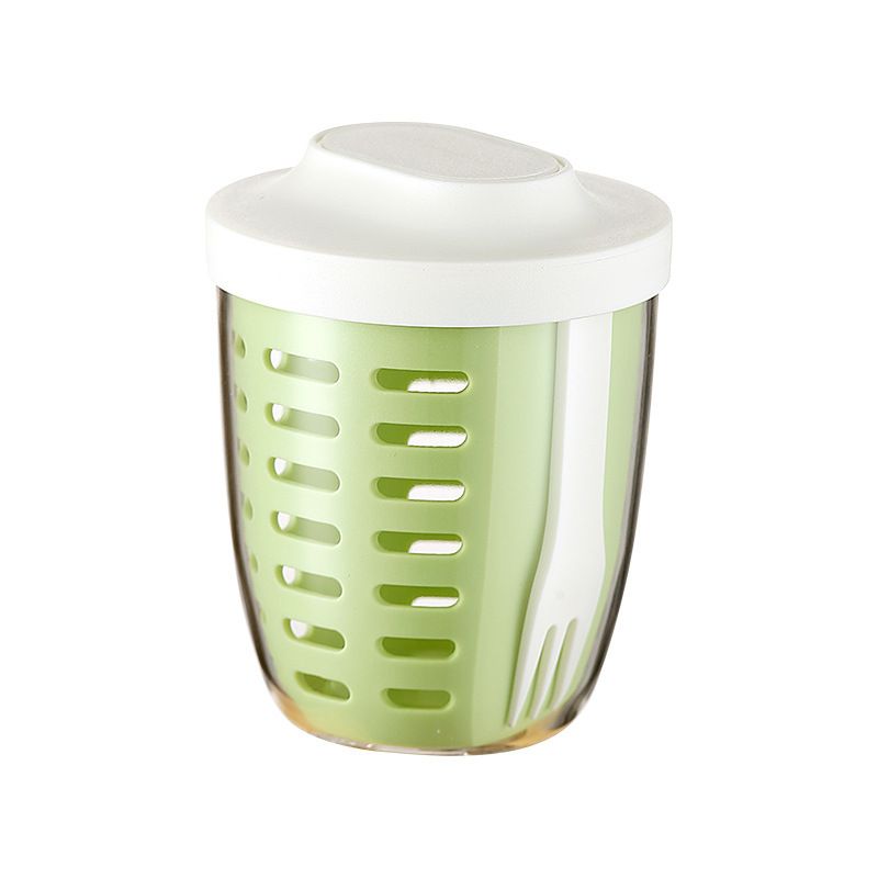 Taza de Sopa al por Mayor de AS+PP+ Silicona, Vaso de Leche/Avena de Dos Capas para Estudiantes