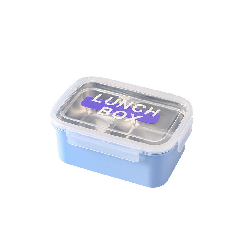 Fiambrera Bento de acero inoxidable 304 al por mayor, con tapa para niños y estudiantes