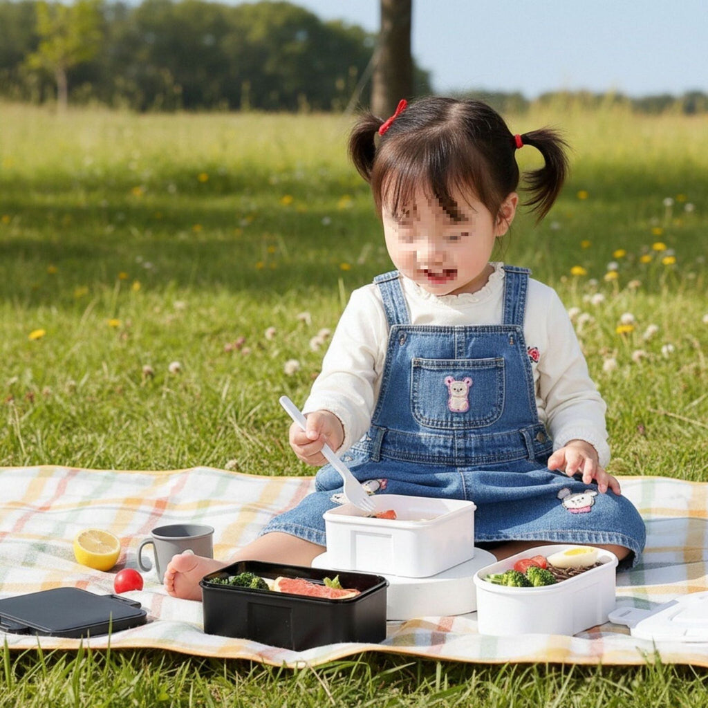 Fiambrera Bento de Plástico al Por Mayor, para Viajes y Picnics