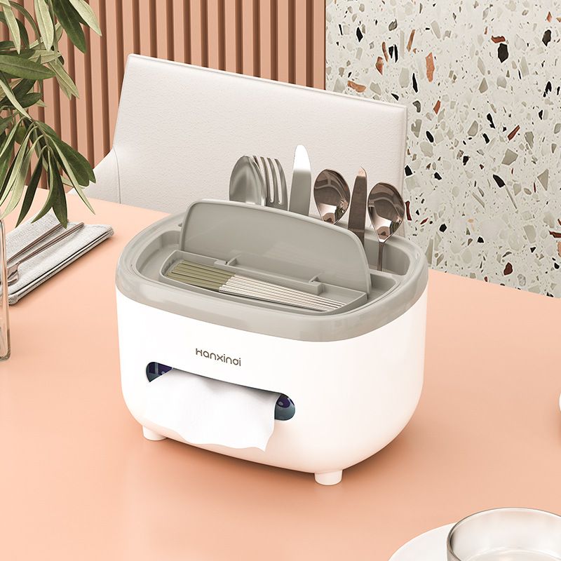 Drop Shipping General Merchandise Living Room Tissue Tissue Box Household Dining Room Desktop Tissue Makeup Storage Box Phone Stand