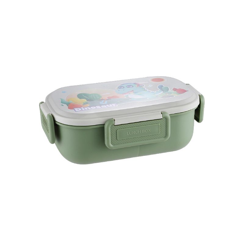 Fiambrera de plástico Bento al por mayor, recipiente de comida apilable