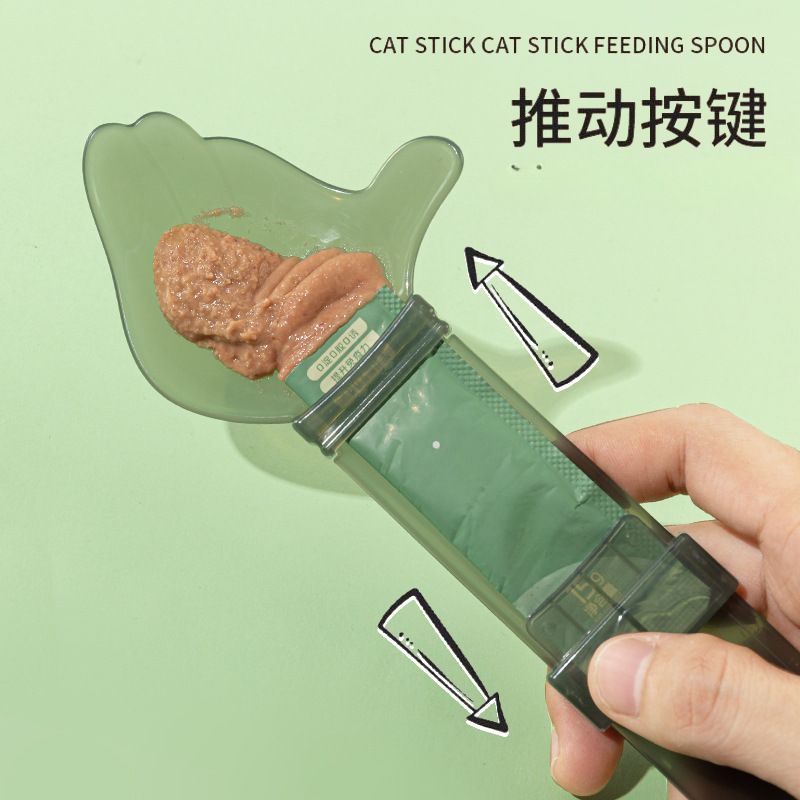 Feeder Cat Treat Cat Squeeze Snack Pet Spoon Long Handle Pet Cat Supplies Drop Shipping