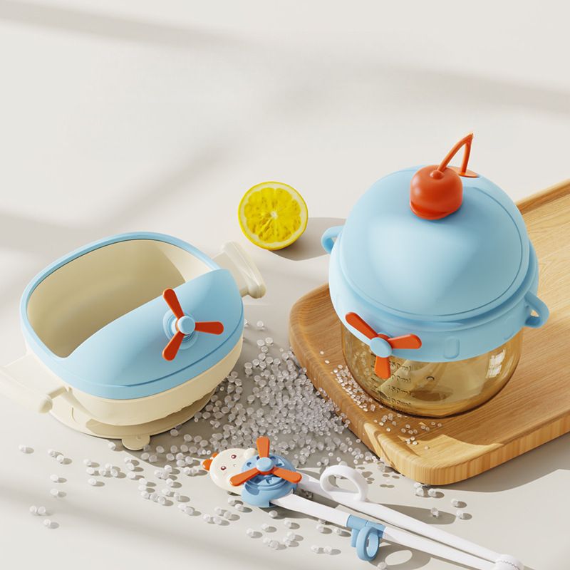 Baby Baby Food Bowl Water Cup Training Chopsticks 3-Piece Set Kids Tableware Set Infant Study Baby Food Tool Gift