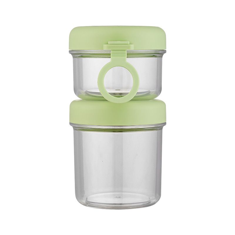 Vaso de sopa al por mayor de PP+PC+AS+ silicona, vaso de cereales apto para microondas