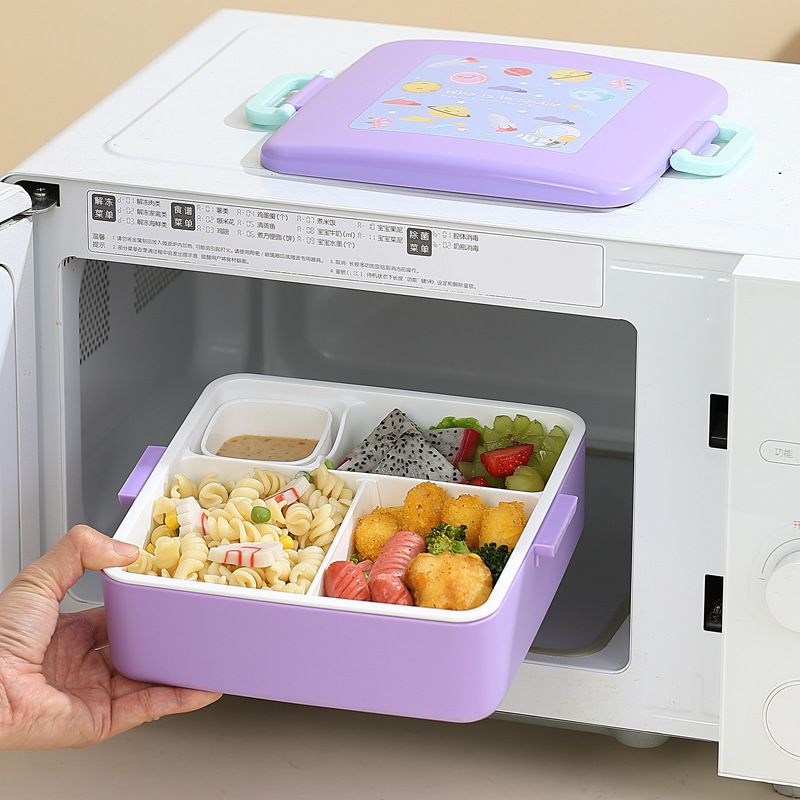 Fiambrera Bento de plástico al por mayor, Fiambrera estilo Bento
