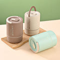 Minimalist 304 Stainless Steel Portable Lunch Box Student Multi-Layer Round Bucket Office Worker Large Capacity Lunch Bento Box