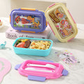 Kids Cartoon 304 Stainless Steel Compartment Small Lunch Box Snack Food Container Student Lunch Bento Box with Lid