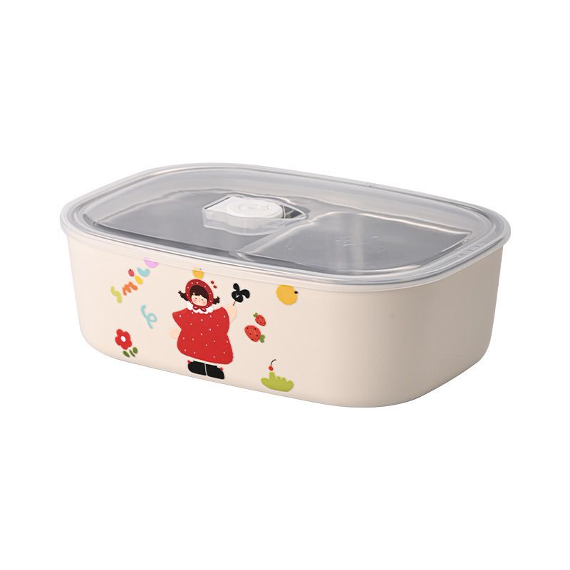 304 Stainless Steel Lunch Box Student Stylish Cartoon Food Container Office Worker Portable Compartment Japanese Style Lunch Bento Box