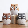 Household Plastic Cartoon Toothpick Box Push-Type Toothpick Bottle Automatic Owl Toothpick Dispenser Living Room Bedroom Toothpick Jar