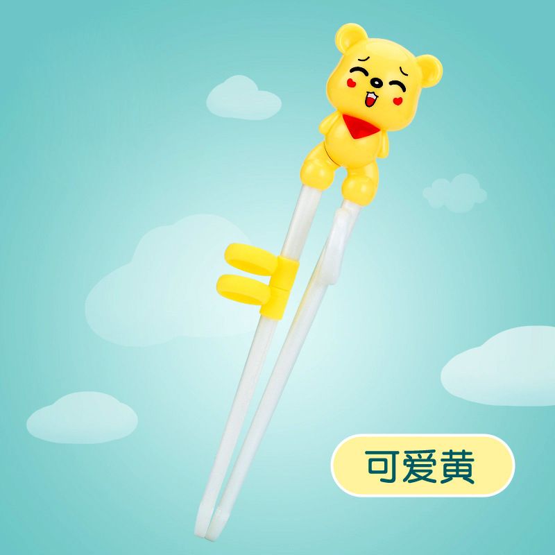 Training Chopsticks Kids Tableware Baby Training Feeding Baby Food Cartoon Plastic Chopsticks