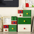 Student Dorm Cream Style Desktop Drawer Storage Box Stackable Stationery Perler Beads Storage Box