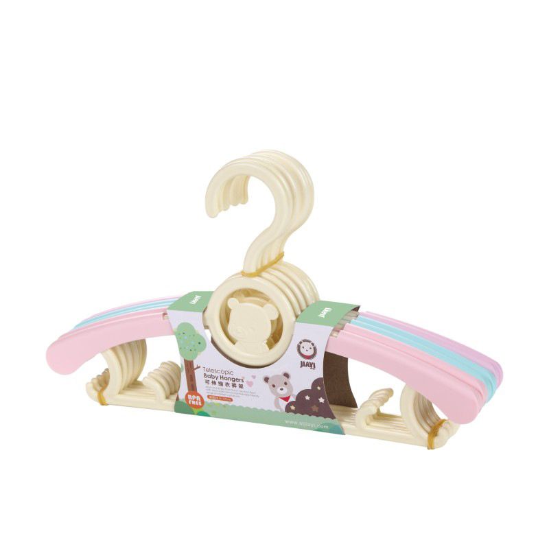 Baby Clothes Hanger Drying Rack Colorful Creative Kids Adjustable Plastic Colorful Baby and Infant 6-Piece Set Custom Print