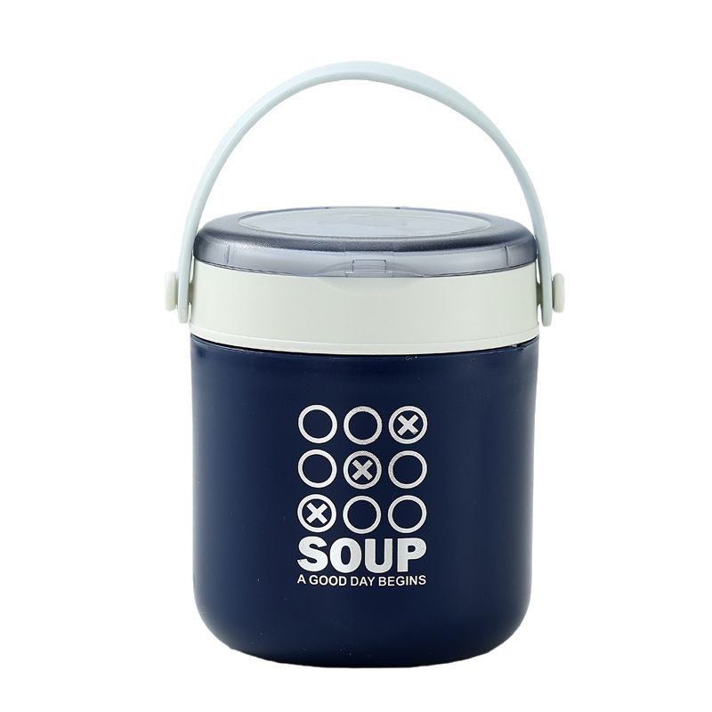 304 Stainless Steel Soup Cup Student Portable Breakfast Cup Milk Cup Stylish with Cutlery Oatmeal Cup Porridge Jar