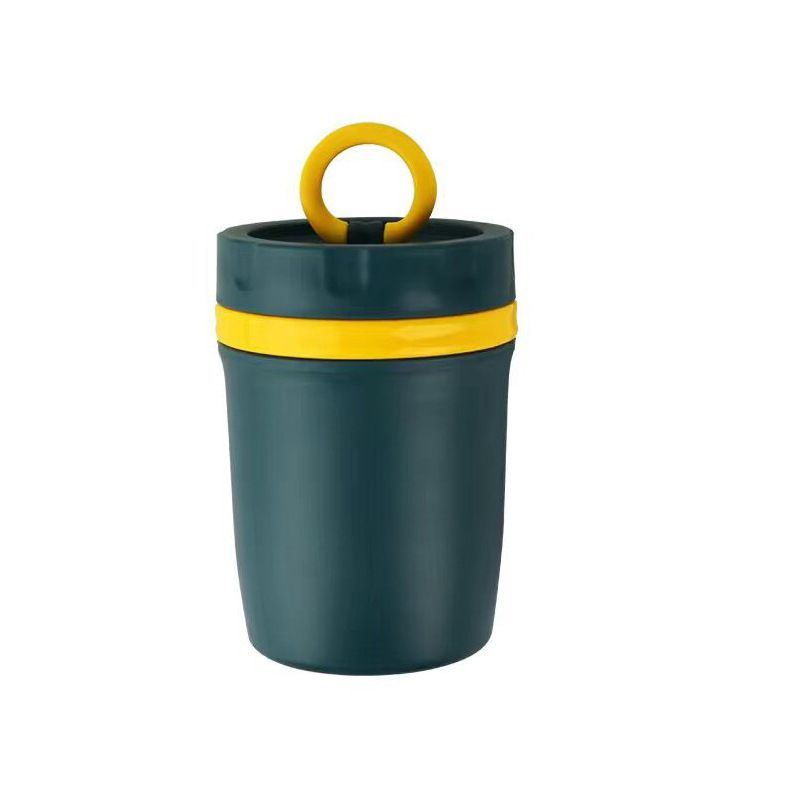 Minimalist Student Cereal Breakfast Cup Office Worker Plastic Soup Cup Microwave Safe Heating with Lid Cup