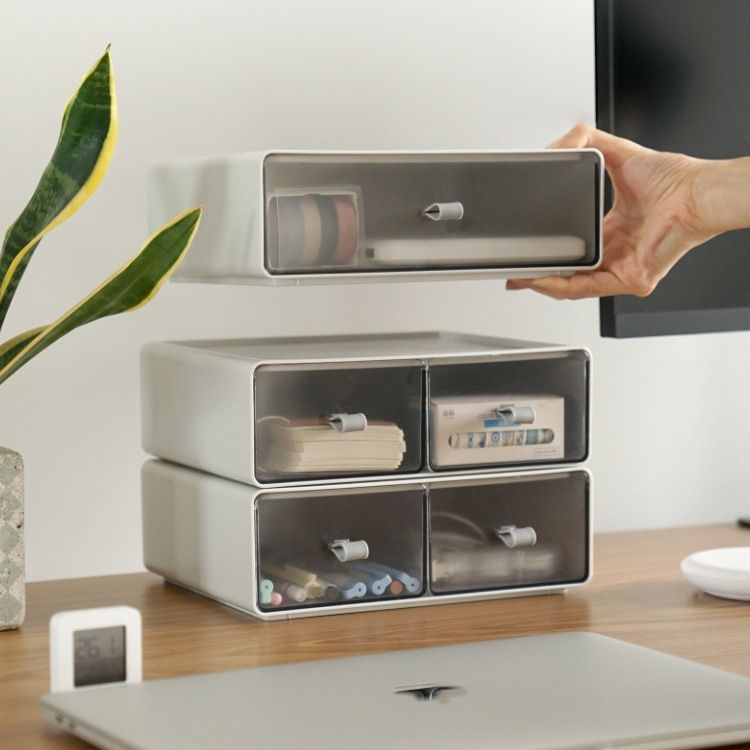 Desktop Stackable Combination Drawer-Type Perler Beads Storage Box Multi-Layer Small Organizer Box Vanity Makeup Storage Box