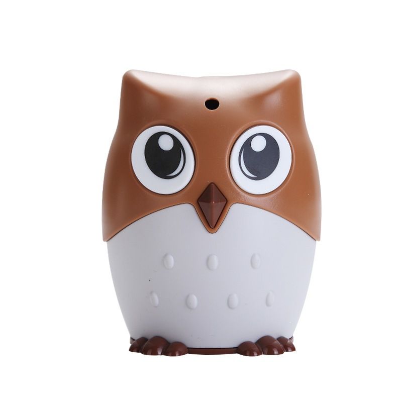 Household Plastic Cartoon Toothpick Box Push-Type Toothpick Bottle Automatic Owl Toothpick Dispenser Living Room Bedroom Toothpick Jar