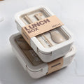Japanese Style Bento Box Student Portable Food Container Set Microwave Safe Office Worker Lunch Box Compartment