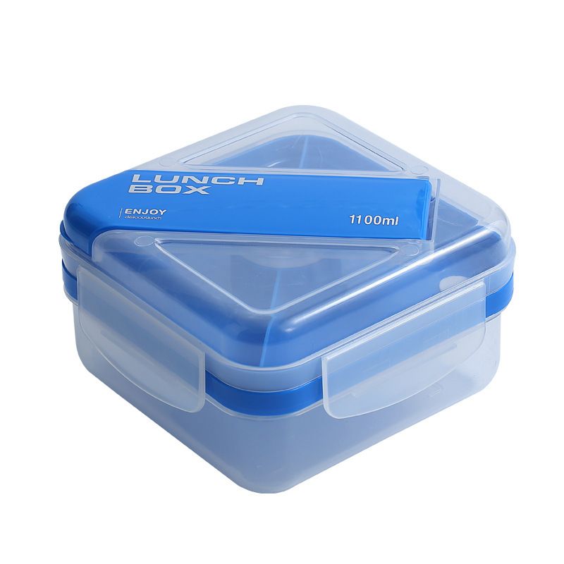 Japanese Style Student Compartment Lunch Box Microwave Safe Heating Portable Lunch Bento Box Sauce Box Food Container