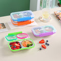 Student Minimalist 304 Stainless Steel Compartment Lunch Box Office Worker Bento Box Stylish Portable Lunch Box Freshness Box