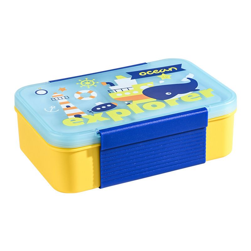 Fiambrera Bento de Plástico al por Mayor, con Diseño de Dibujos Animados para Marcas de Preparación de Comidas