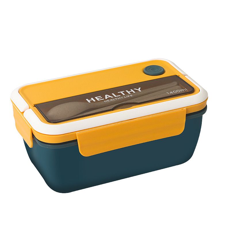Creative Student Compartment Bento Lunch Box Large Capacity Office Worker Portable Lunch Box Microwave Safe Heating Custom Logo Print