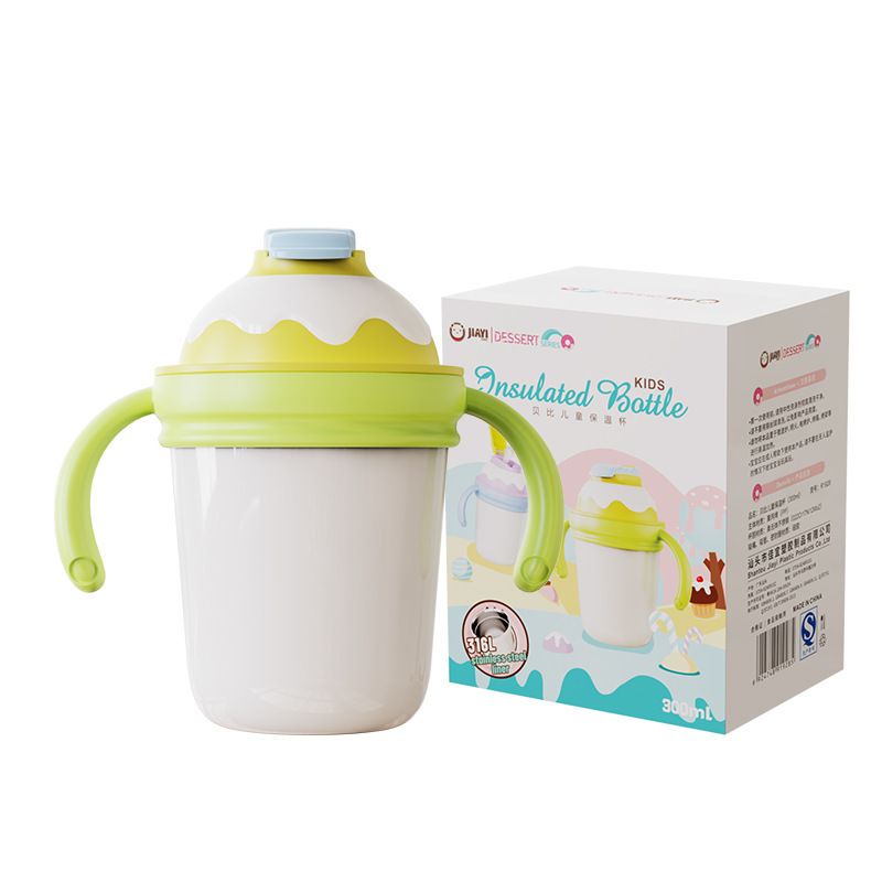 Macaron Creative Kids 316 Stainless Steel Drinking Cup Baby Portable Straw Pop-Up Cup Milk Cup Training Cup