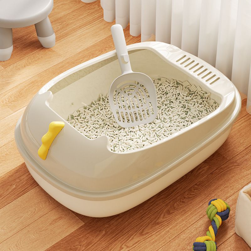 Dinosaur Semi-Covered Cat Litter Box Cat Toilet Large Removable and Washable Anti-Splash Cat Litter Pan Cat Litter Box In Stock Wholesale