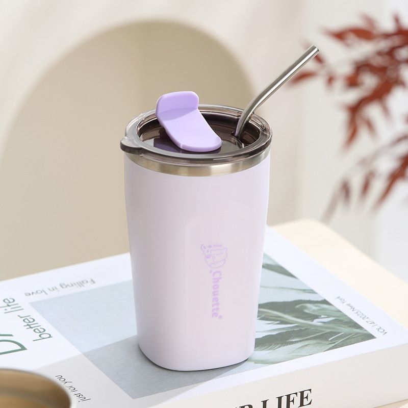 Wholesale 304 Stainless Steel Kids Water Cup, with Lid Cute Portable Drinking Cup