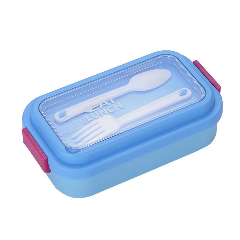 Minimalist Student 304 Stainless Steel Lunch Box with Lid with Cutlery Office Worker Lunch Bento Box Portable Food Container