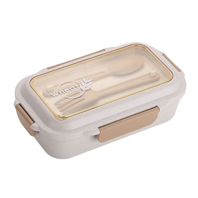 Student Japanese Style Lunch Box and Water Cup Set Office Worker Portable Lunch Bento Box Soup Cup with Cutlery
