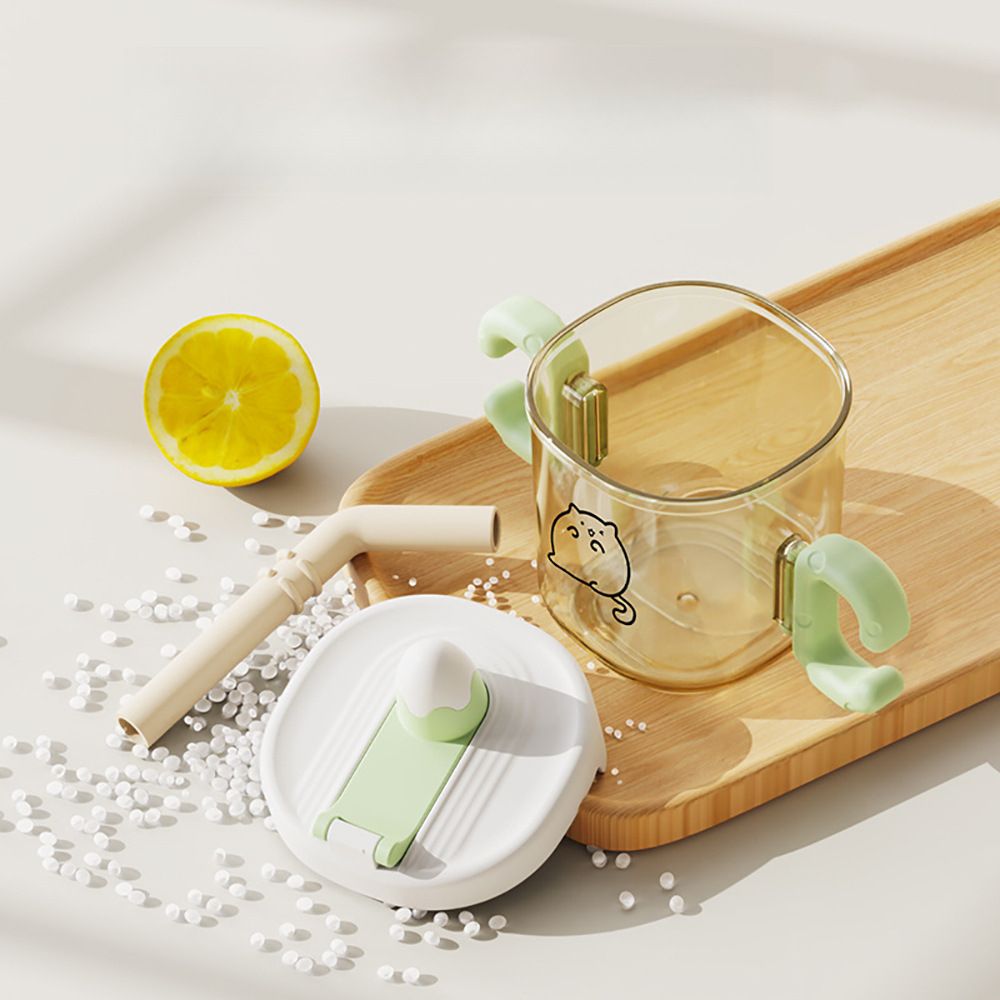 Creative Infant PP SU Training Cup Household Baby Direct Drink Straw Cup with Handle Kids Portable Water Cup with Scale