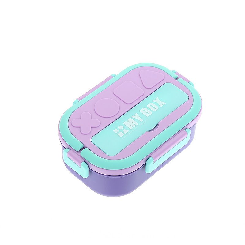 Kids Cartoon 304 Stainless Steel Compartment Lunch Box Student Portable Takeout Lunch Bento Box with Spoon and Fork