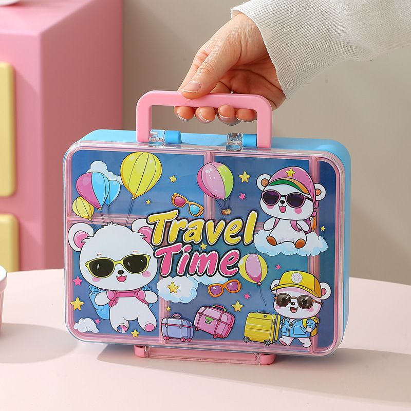 Fiambrera Bento al por mayor de PP/PC/Silicona, para viajes y picnics