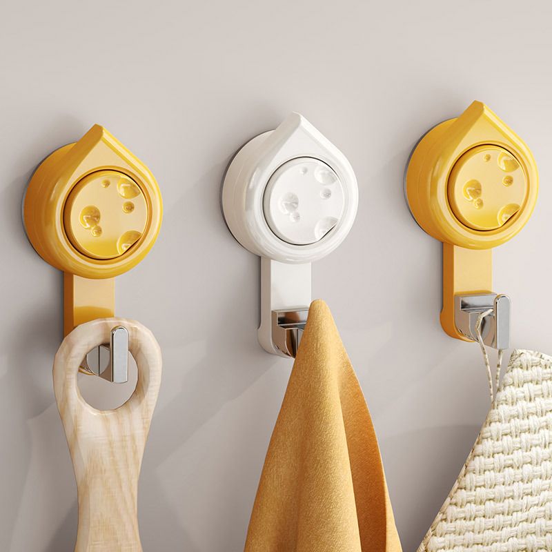 Cheese Pattern Kitchen Bathroom Rotating Suction Cup Hook No-Drill Bathroom Towel Adhesive Hook