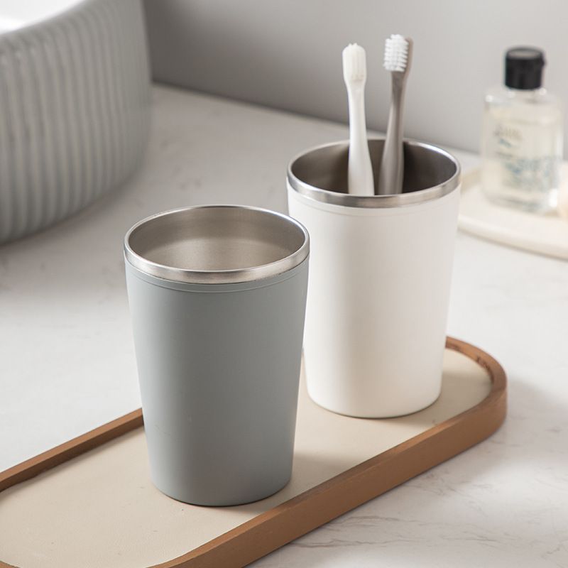 Japanese Style 304 Stainless Steel Household Drinking Cup Couple Wash Cup Minimalist Toothbrush Cup Gift