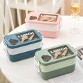 Fiambrera Bento de plástico al por mayor, fiambrera Bento apta para microondas, minimalista