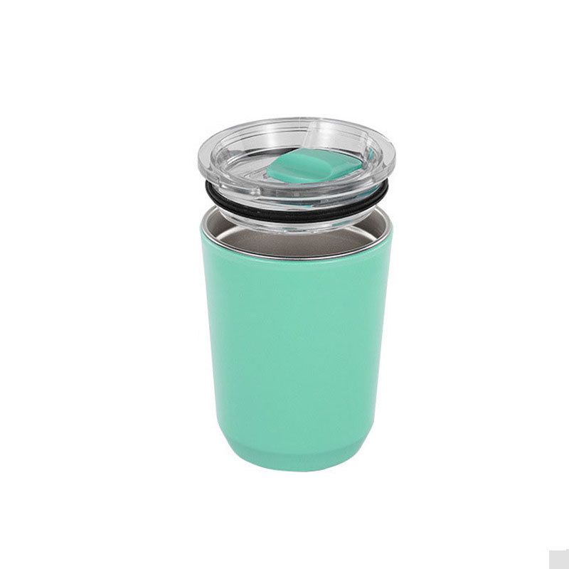 Student INS Stylish Large Capacity 304 Stainless Steel Water Cup Office Milk Tea Cup with Lid Cup