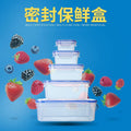 Transparent Rectangular Plastic with Lid Fridge Freshness Box Household Lunch Box Freshness Box Plastic Storage Storage Box