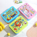 Kids Cartoon PP Compartment Lunch Box Portable Food Container Student Lunch Bento Box with Cutlery