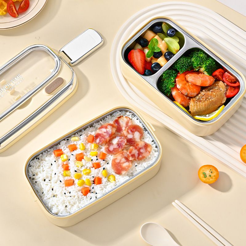 Fiambrera Bento de Acero Inoxidable 304 al por Mayor, Fiambrera Estilo Bento